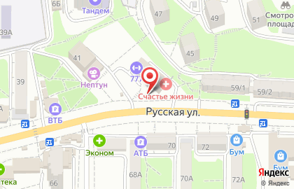 Социальный коммерческий банк ПримСоцБанк в Советском районе на карте
