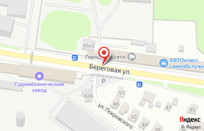 Слобода на Береговой улице на карте