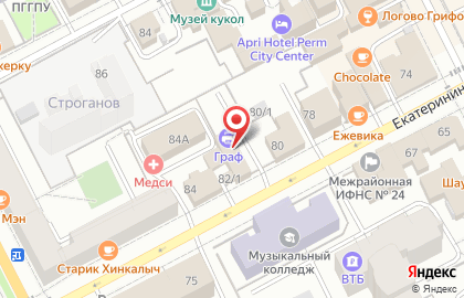 Компания по аренде помещений на Екатерининской улице на карте