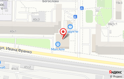 Магазин Цветыш на улице Ивана Франко на карте