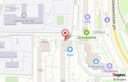 Магазин обуви и аксессуаров kari в Краснофлотском районе на карте