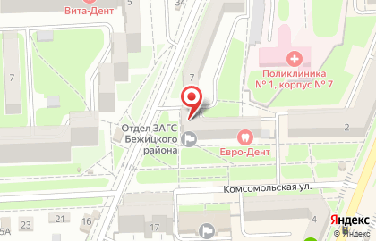 Салон-парикмахерская Идеал в Бежицком районе на карте