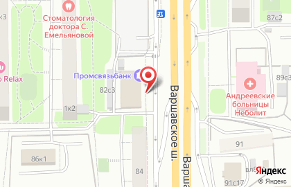 Банкомат МКБ на Варшавском шоссе, 82 на карте