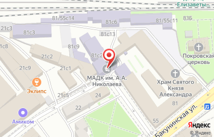 Московский автомобильно-дорожный колледж им. А.А. Николаева в Москве на карте