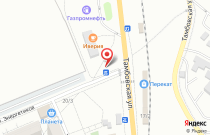 Киоск по продаже хлебобулочных изделий на Тамбовской улице на карте