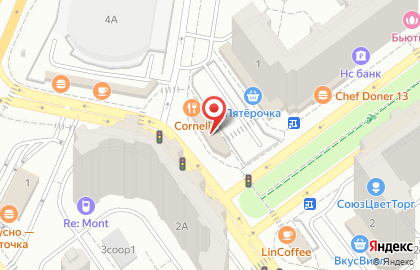Пиццерия Corneli Pizza в Красногорске на карте