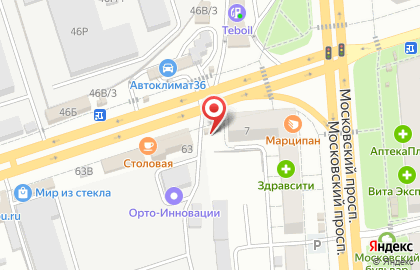 Киоск по продаже кондитерских изделий в Коминтерновском районе на карте