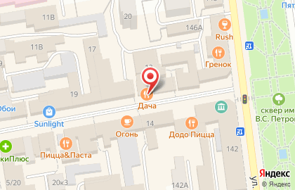 Городской ресторан Дача на карте