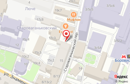 Пожарная часть №75 в Староваганьковском переулке на карте