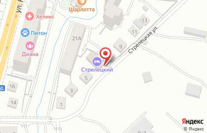 Отель Стрелецкий в Калининграде на карте