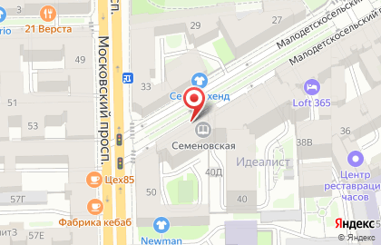 Библиотека Семёновская на карте