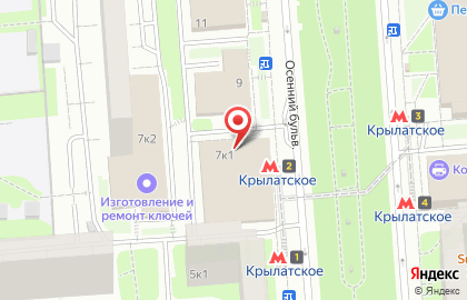 Attirance на Осеннем бульваре на карте