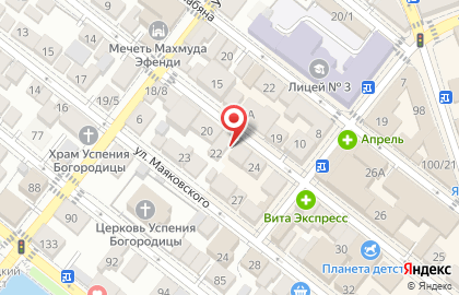 Продуктовый магазин в Астрахани на карте