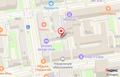 Хостел Fine O`clock на Октябрьской улице на карте