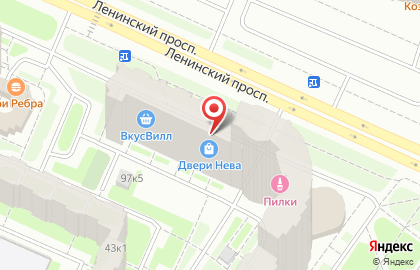 Магазин Двери Нева на Ленинском проспекте на карте