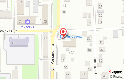 Магазин цветов Teplica на улице Романенко на карте
