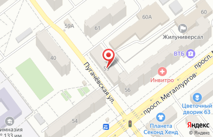 Магазин Пивное место на Пугачёвской улице, 59 на карте