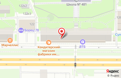 Бутик домашнего текстиля Togas на метро Ленинский проспект на карте