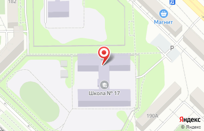 Средняя общеобразовательная школа №17 в проезде Геологоразведчиков на карте