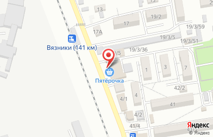 Супермаркет Пятёрочка на улице Пушкина на карте