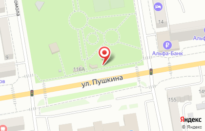 Магазин цветов на ул. Пушкина, 116Б на карте