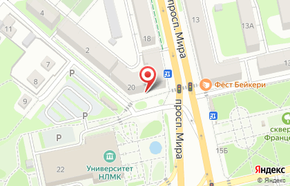 Кафе Ретро в Левобережном округе на карте