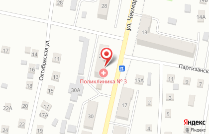 Городская поликлиника №3 в Ленинск-Кузнецком на карте