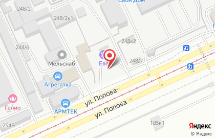 ТехмашИнтер на улице Попова на карте