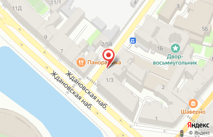 Продовольственный магазин в Петроградском районе на карте