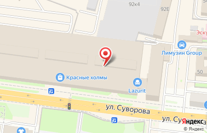 Банкомат АКБ МособлБанк на улице Суворова на карте