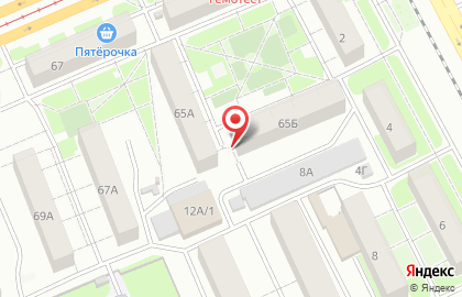 Магазин продовольственных товаров Домашний в Ленинском районе на карте