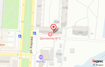 Поликлиника №5 в Волгограде на карте