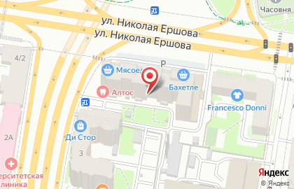 ОАО Банкомат, АКБ Абсолют Банк на улице Николая Ершова на карте