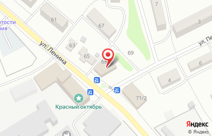 Супермаркет Магнит на улице Ленина на карте