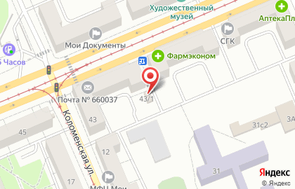 Киоск по продаже фруктов и овощей в Ленинском районе на карте