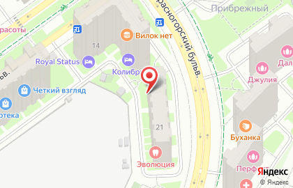 Мини-маркет Калинка на Красногорском бульваре на карте
