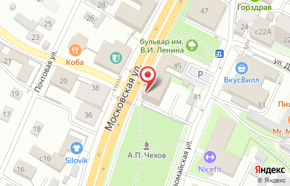Бюро ритуальных услуг на Московской улице на карте