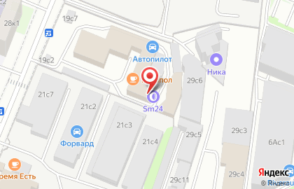 Шиномонтажная мастерская SM24 на метро Коломенская на карте