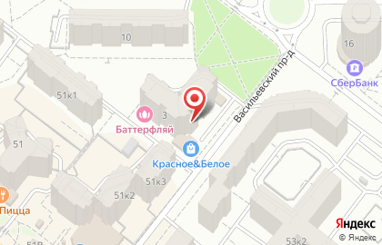 Салон красоты Баттерфляй на Васильевском проезде на карте