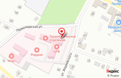 Стационар терапевтического отделения участковой больницы №1 на карте