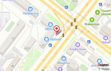 Аптека Гран на улице Воровского на карте