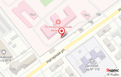 Самарская психиатрическая больница на Нагорной улице на карте