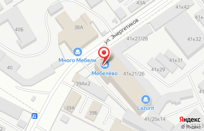 Мебельный центр Мебелёво в Индустриальном районе на карте