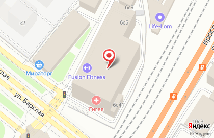Фитнес-клуб Fusion Fitness на метро Парк Победы на карте