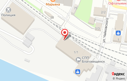 Банкомат Росбанк на улице Чайковского на карте