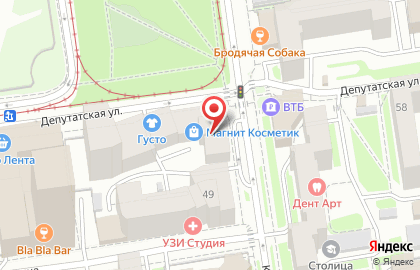 Новосибирский филиал Банкомат, Банк Москвы на Депутатской улице на карте
