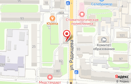 Магазин Ивановский текстиль в Центральном районе на карте