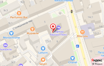 ОАО АКБ Банк Москвы на улице Петровка на карте
