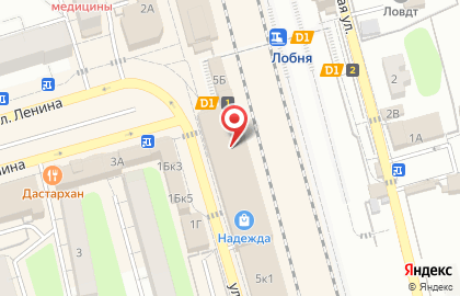 Буква в Лобне на карте