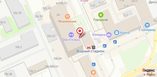 Фитнес-клуб DDX Fitness на Кронштадтском бульваре на карте